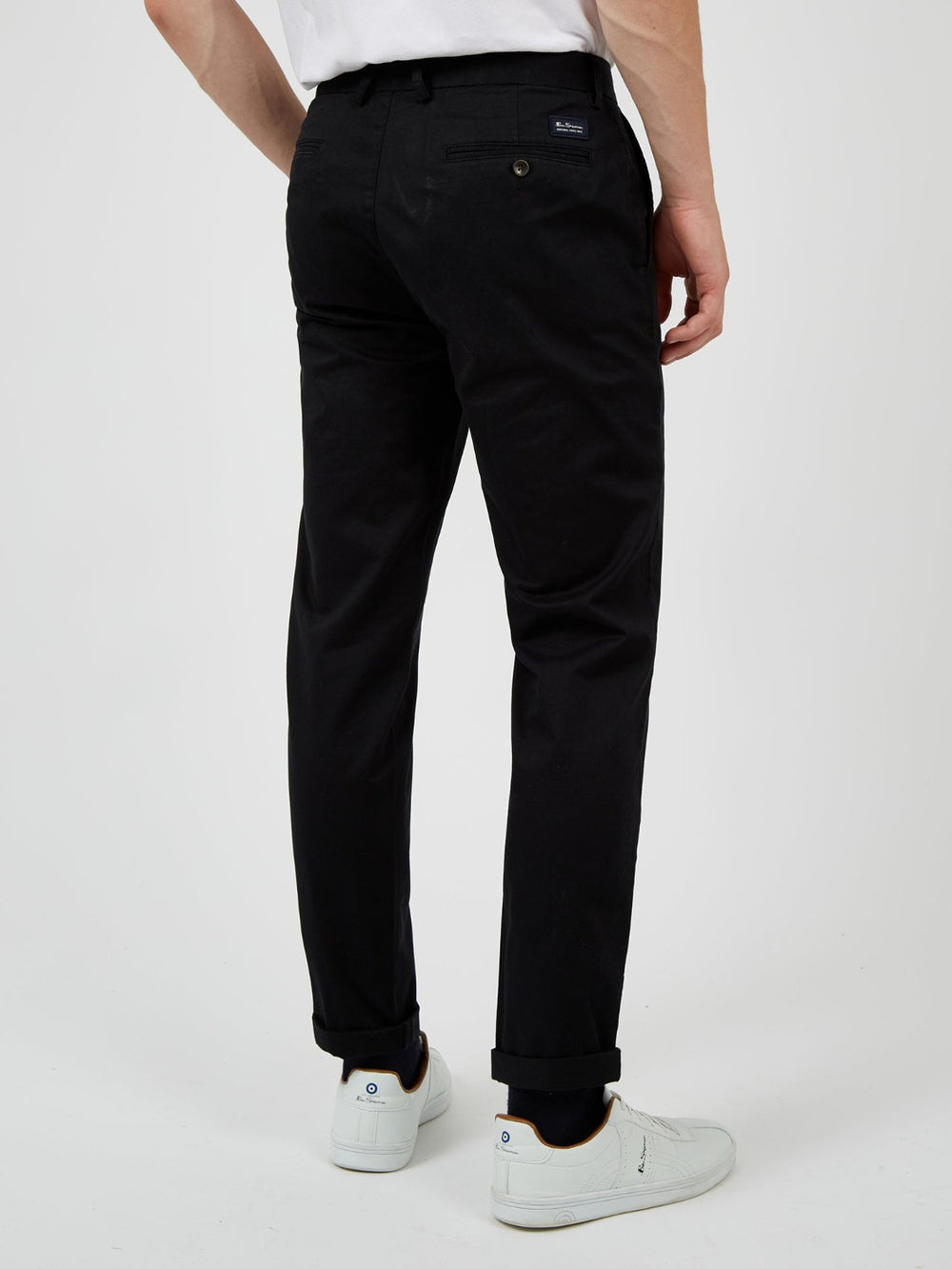 Pantalon Ben Sherman Signature Slim Stretch Chino Noir | WIZ-07782112